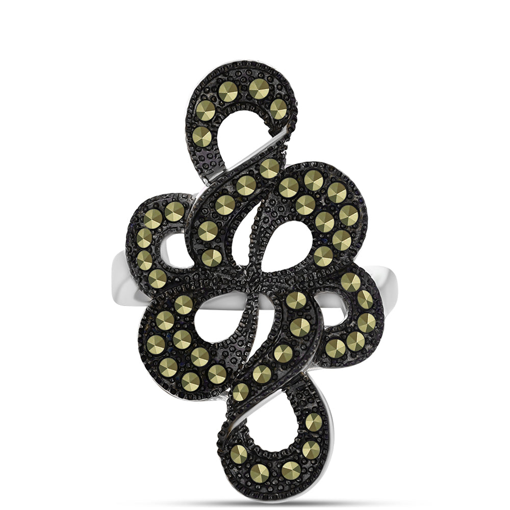 Silberring mit österreichischem Markasit 1 