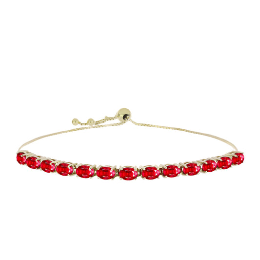 Goldplattiertes Silberarmband mit rotem Achat