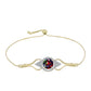 Goldplattiertes Silberarmband mit mitternachtsschwarzem äthiopischen Opal aus Lega Dembi und weißem Topas