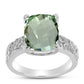 Silberring mit grünem Amethyst