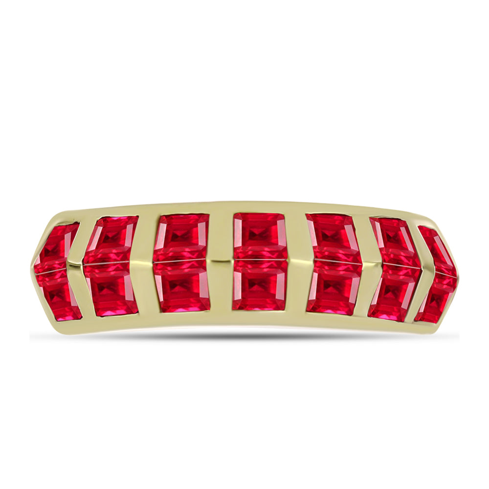 Goldplattierter Silberring mit rotem Achat