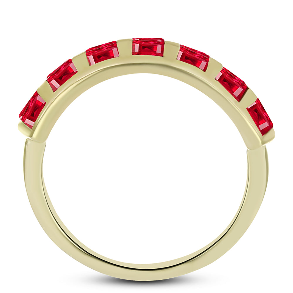 Goldplattierter Silberring mit rotem Achat 2 