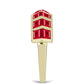 Goldplattierter Silberring mit rotem Achat