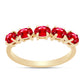 Goldplattierter Silberring mit rotem Achat