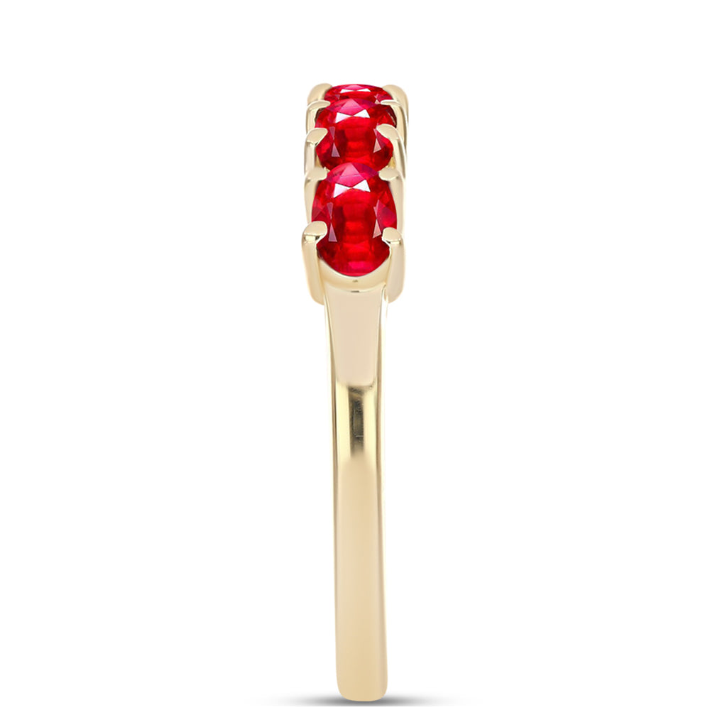 Goldplattierter Silberring mit rotem Achat