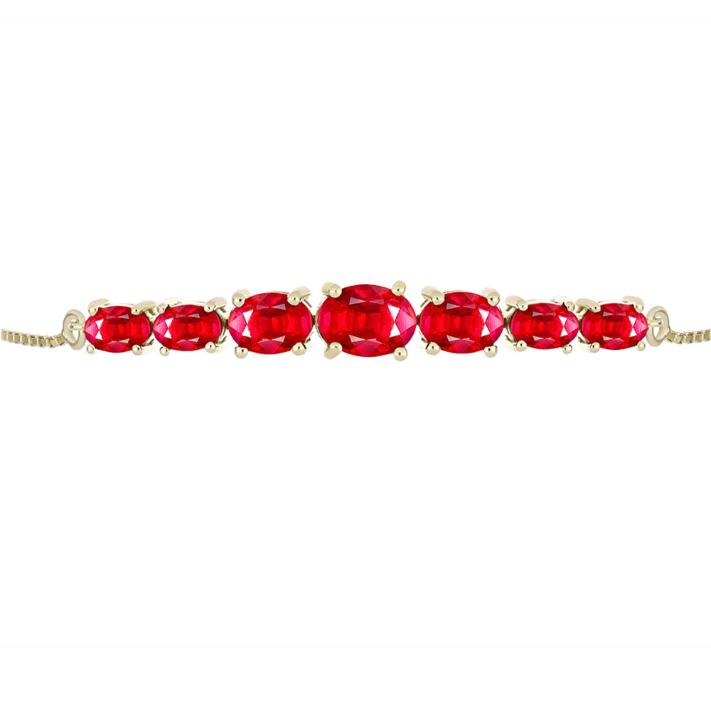 Goldplattiertes Silberarmband mit rotem Achat 2 