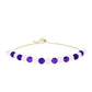 Goldplattiertes Silberarmband mit Regenbogenmondstein und marokkanischem Amethyst