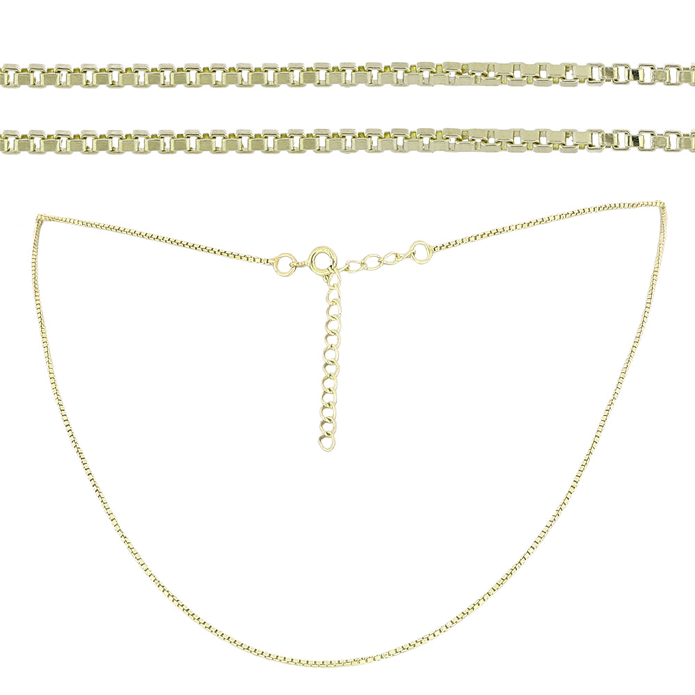 Goldplattierte Silberhalskette