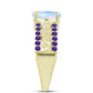 Goldplattierter Silberring mit Regenbogenmondstein und marokkanischem Amethyst
