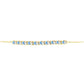 Goldplattiertes Silberarmband mit Eis-Moissanit