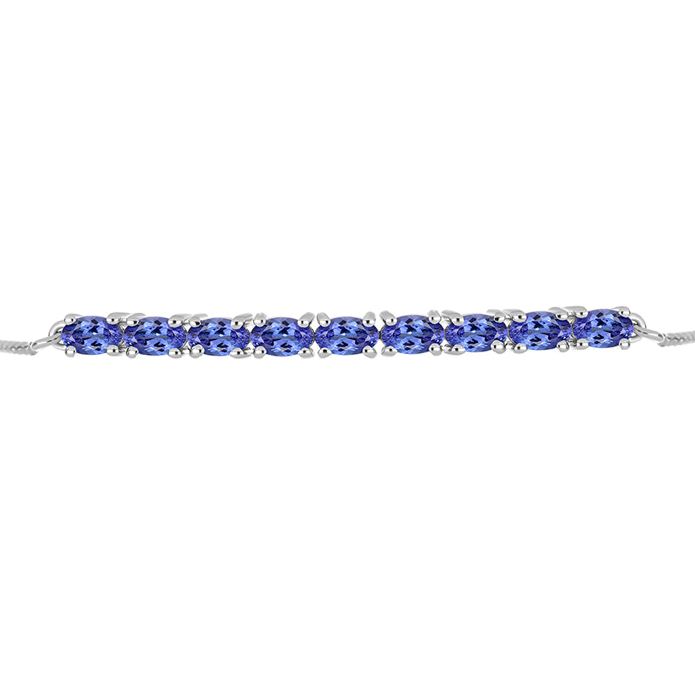 Silberarmband mit Tansanit