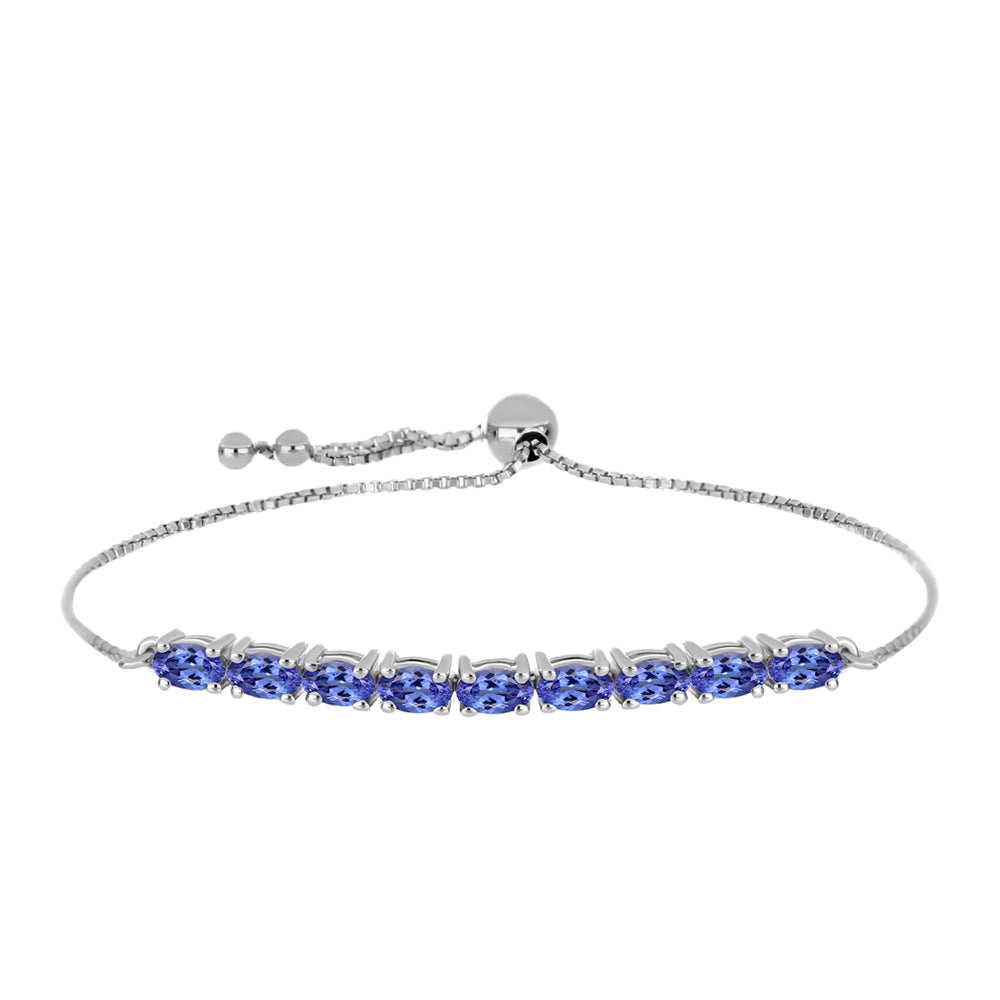 Silberarmband mit Tansanit 1 