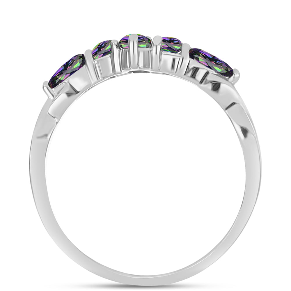 Silberring mit mystischem Topas 2 