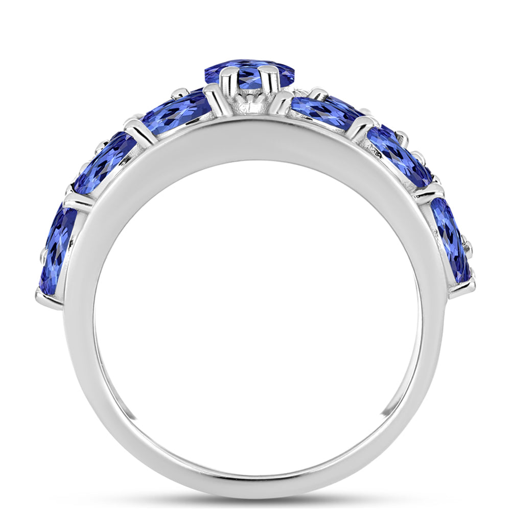 Silberring mit Tansanit 2 