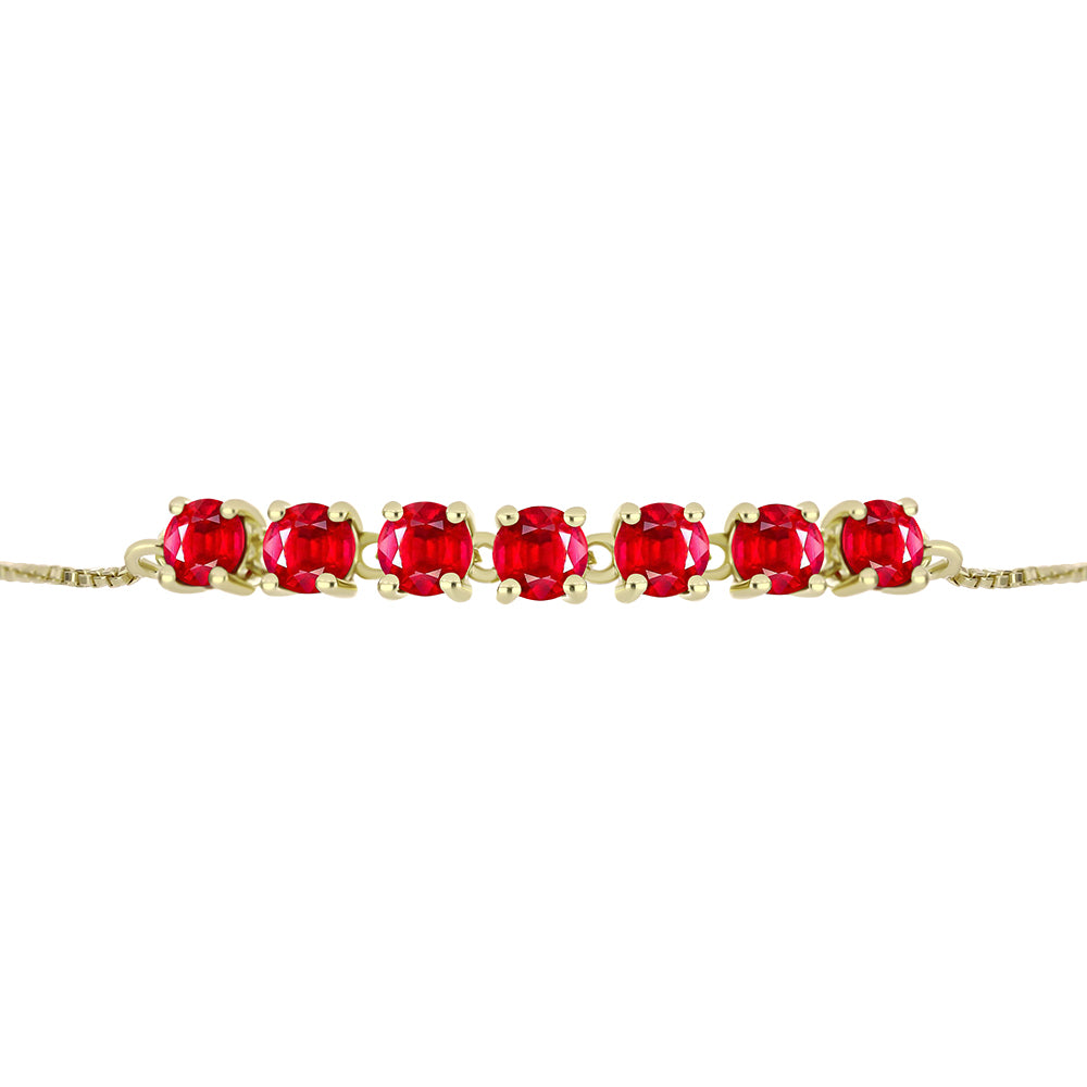 Goldplattiertes Silberarmband mit rotem Achat 2 
