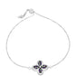 Silberarmband mit mystischem Topas und weißem Topas