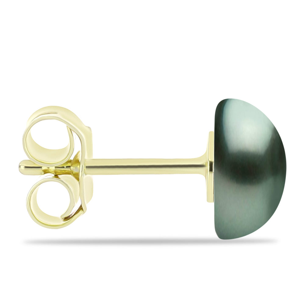 schmuckgarnitur aus Goldplattierte Silber mit Tahitigrüne-Illusion Süßwasserperle