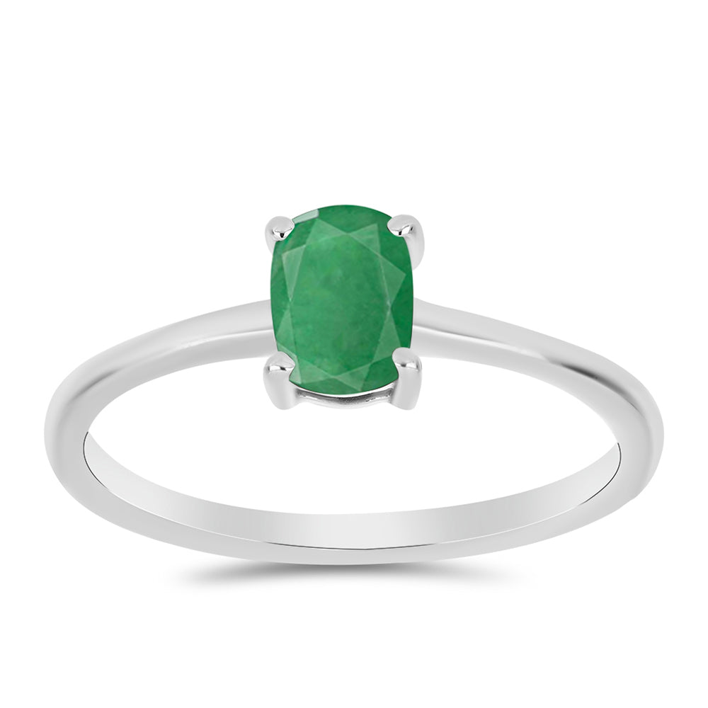 Silberring mit brasilianischem Smaragd 3 
