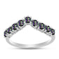 Silberring mit mystischem Topas
