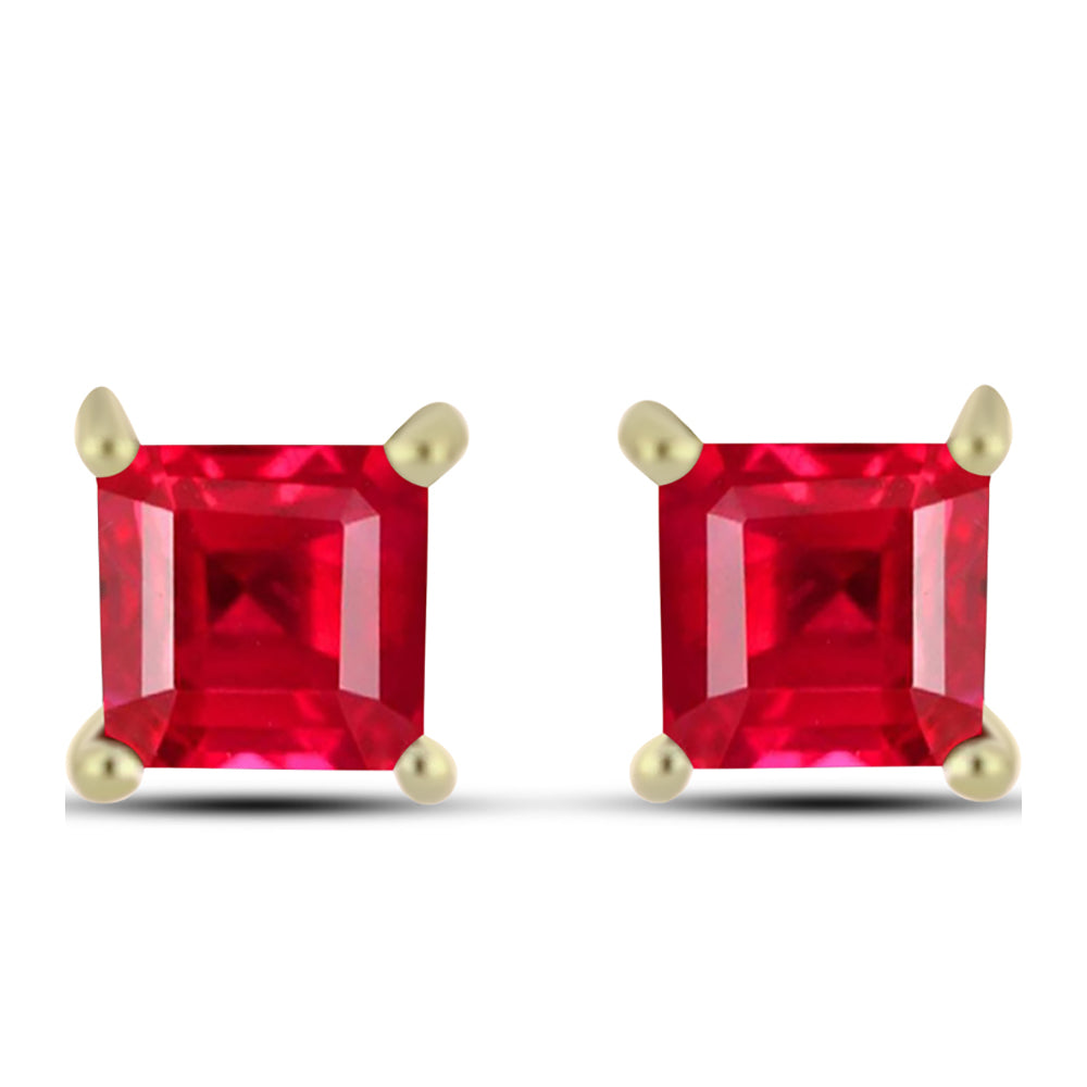 Goldplattierte Silberohrringe mit rotem Achat
