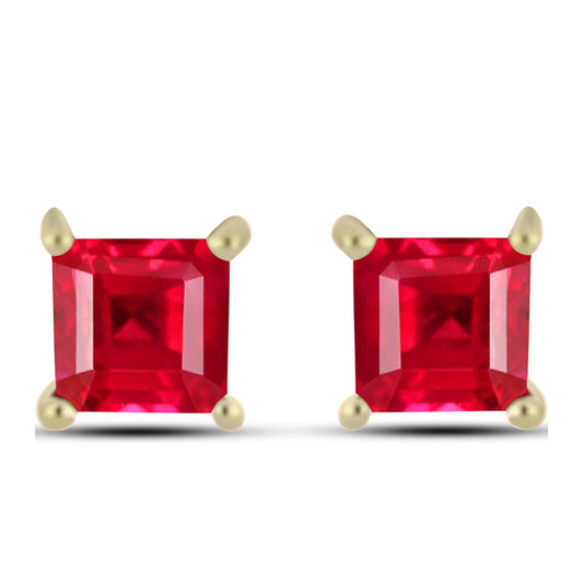 Goldplattierte Silberohrringe mit rotem Achat