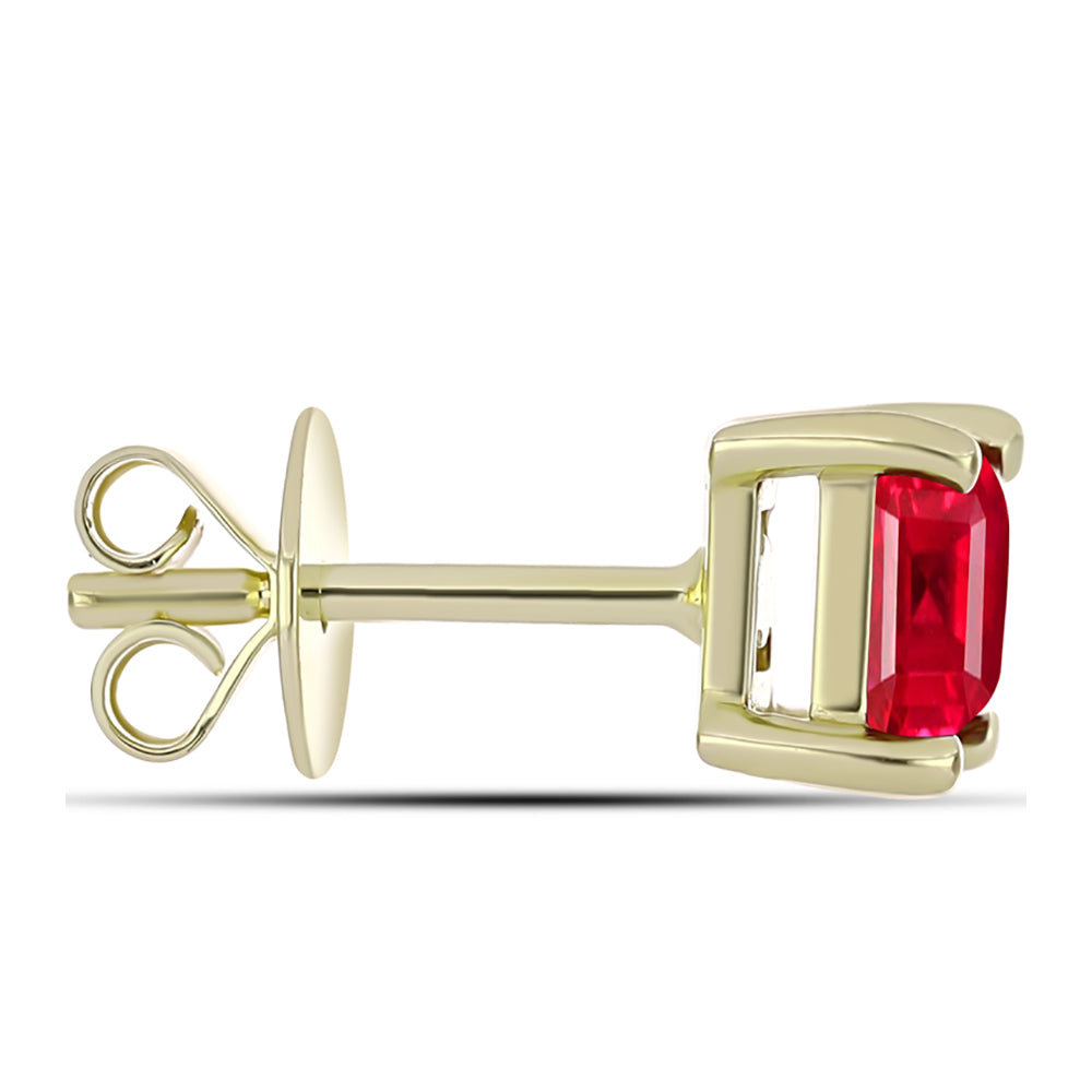 Goldplattierte Silberohrringe mit rotem Achat 2 