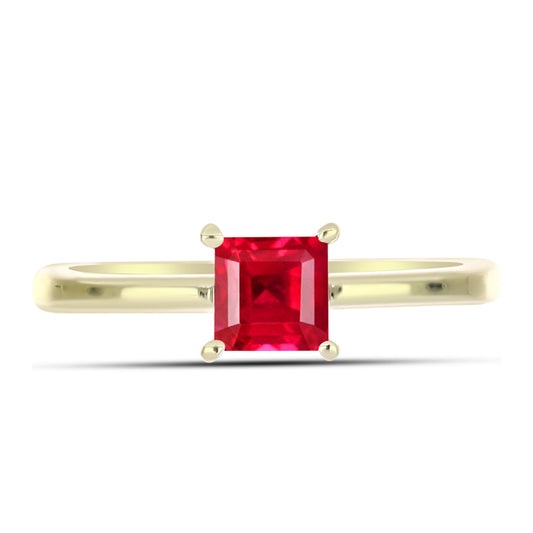 Goldplattierter Silberring mit rotem Achat
