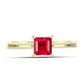 Goldplattierter Silberring mit rotem Achat