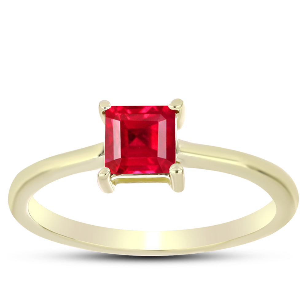 Goldplattierter Silberring mit rotem Achat 3 