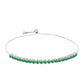 Silberarmband mit brasilianischem Smaragd