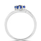 Silberring mit australischem blauem Saphir