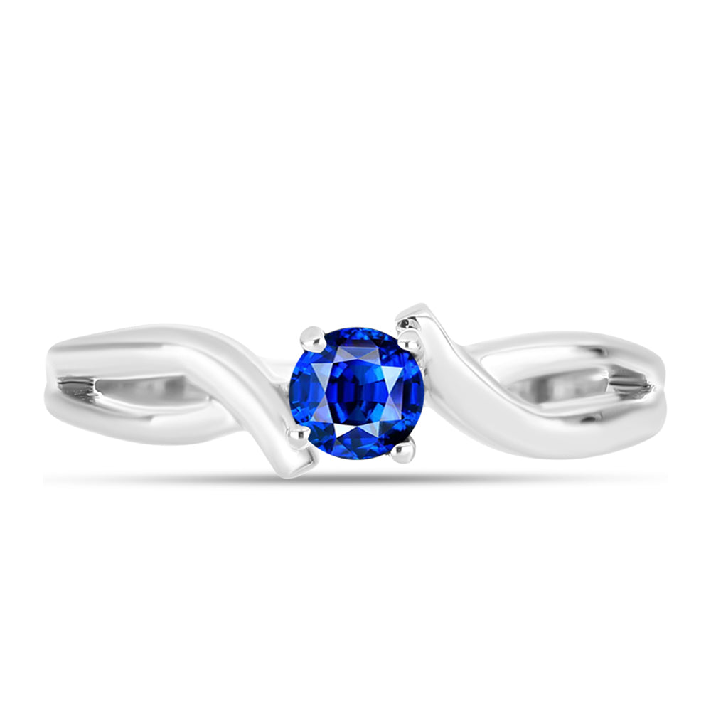 Silberring mit australischem blauem Saphir