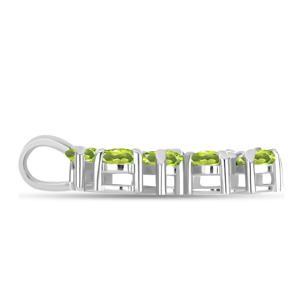 Silberanhänger mit Peridot aus Changbai 2 