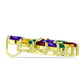 Goldplattierter Silberanhänger mit marokkanischem Amethyst