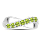 Silberring mit Peridot aus Changbai