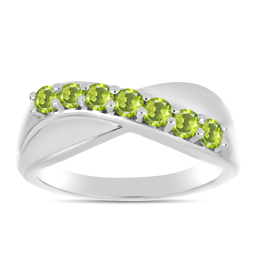 Silberring mit Peridot aus Changbai 3 