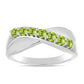 Silberring mit Peridot aus Changbai