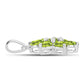 Silberanhänger mit Peridot aus Changbai