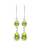 Silberohrringe mit Peridot aus Changbai