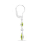 Silberohrringe mit Peridot aus Changbai