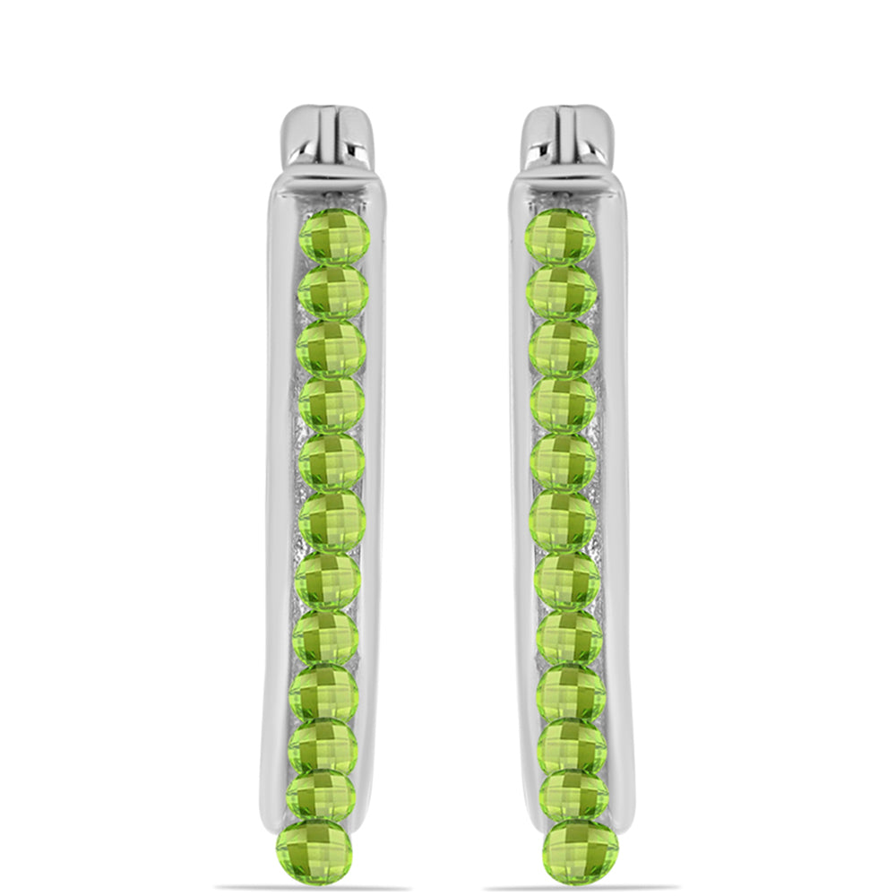 Silberohrringe mit Peridot aus Changbai 2 