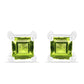 Silberohrringe mit Peridot aus Changbai