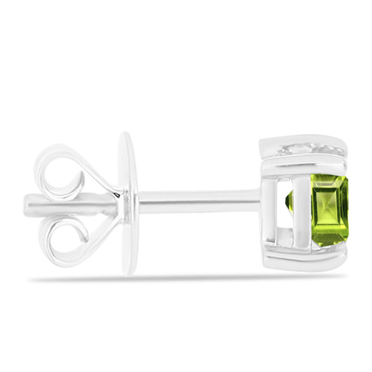 Silberohrringe mit Peridot aus Changbai