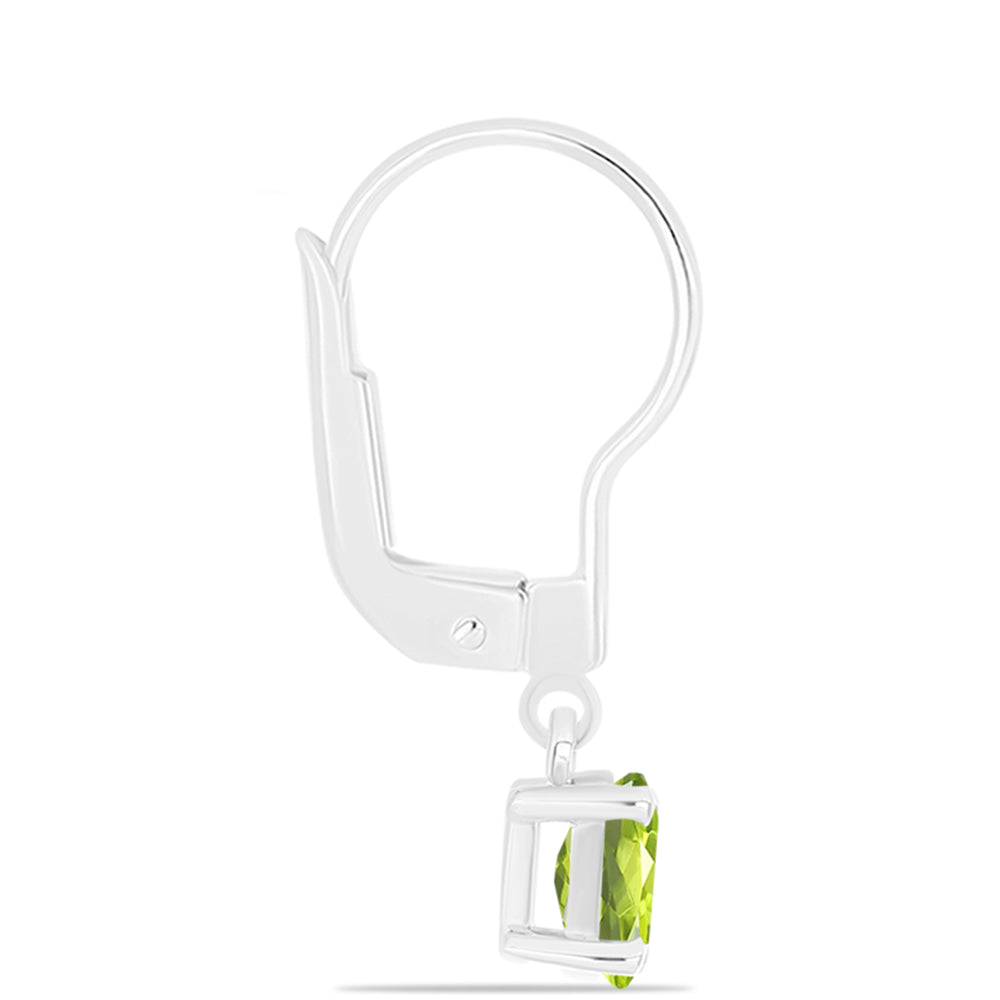Silberohrringe mit Peridot aus Changbai 2 