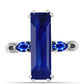 Silberring mit australischem blauem Saphir