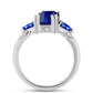 Silberring mit australischem blauem Saphir
