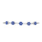 Silberarmband mit australischem blauem Saphir