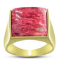 Goldplattierter Silberring mit Thulit