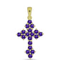 Goldplattierter Silberanhänger mit marokkanischem Amethyst