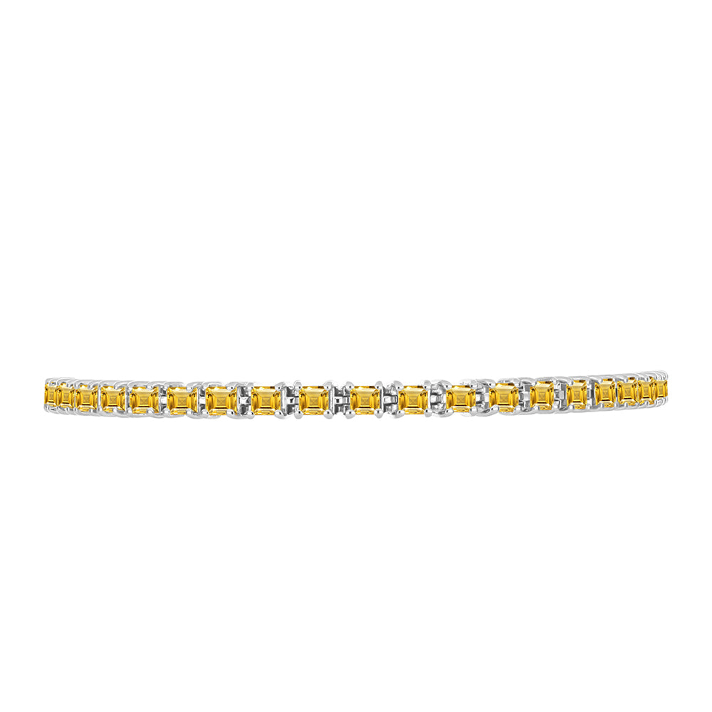 Silberarmband mit Zitrin aus dem Ural 2 